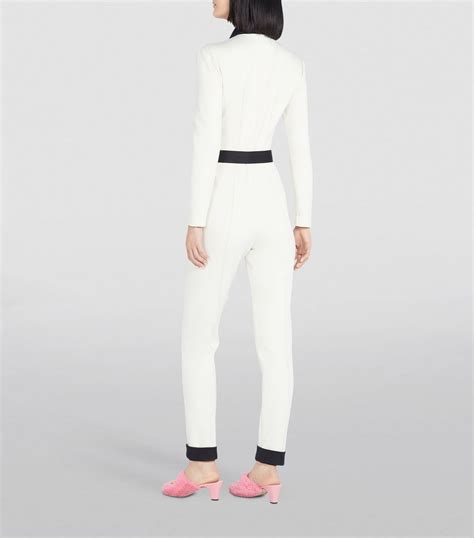 gucci white jumpsuit|gucci jumpsuit for women.